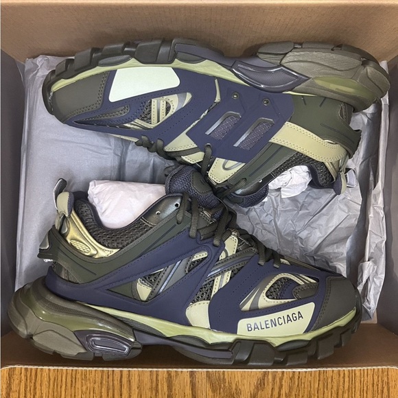 Balenciaga Track Sneaker (Green/Navy) - Picture 1 of 9